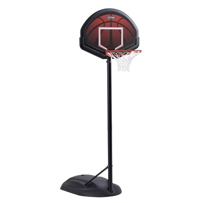 Adjustable Black Steel Portable Youth Basketball Hoop with 32" Backboard