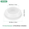 Unique Bargains Silicone Waterproof Durable Shock Absorption Mechanical Fasteners White - 3 of 4