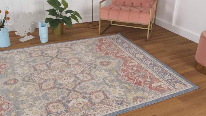 Luxe Weavers Floral Bohemian Area Rug, 2 of 11, play video