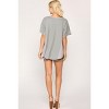 Slickblue Women's Rib Knit Dolman Sleeve Top, Relaxed Fit Heather Grey Top, Casual Everyday Style, Size S-L - 4 of 4