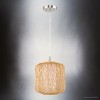 Urban Ambiance Luxury Natural Indoor Pendant,  14''H x 10"W x 10''D,  Natural Rattan Finish, UHP4530 - 4 of 4