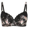 Women's Plus Size Romy Print Uplift Bra - black | CITY CHIC - 3 of 4