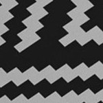 black, gray geometric