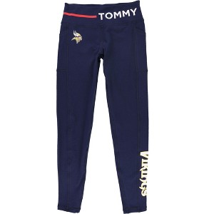 Tommy Hilfiger Womens Minnesota Vikings Stretch Compression Athletic Pants - 1 of 2