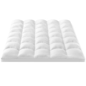 Itopfox King Mattress Topper, Extra Thick Pillowtop, Cooling Plush Mattress Pad Cover with Deep Pocket for Ultimate Comfort - 1 of 4