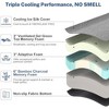 COWLOWN 12" Queen Memory Foam Mattress, Cooling Green Tea/Gel, Ice Silk Cover, Medium Firm for Back Pain - 3 of 4