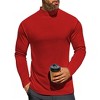 Ekouaer Men's Mock Turtleneck Long Sleeve Turtle Neck Tops Lightweight Undershirt Thermal Sweater Shirts - 4 of 4