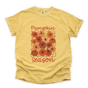 Simply Sage Market Pumpkin Season Floral Garment Dyed Tee - 1 of 4