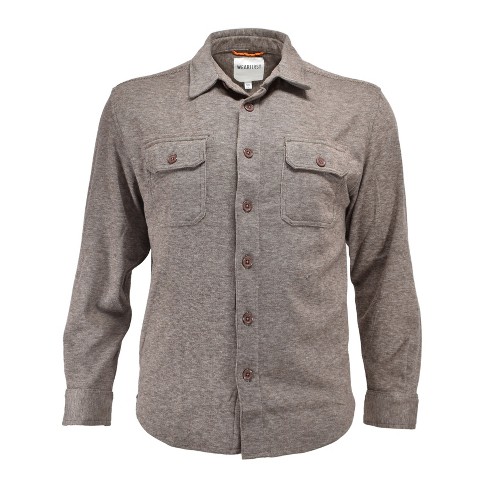 Men's Regular Fit Thick Ribbed Corduroy Overshirt - Men's Button