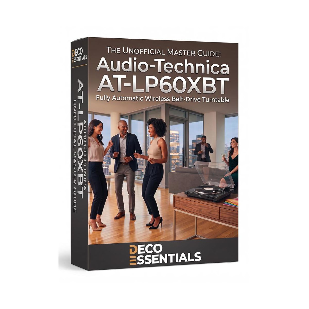 Audio-Technica AT-LP60X-GM Fully Automatic Belt-Drive Turntable with Deco Gear Master Guide - thumbnail 5
