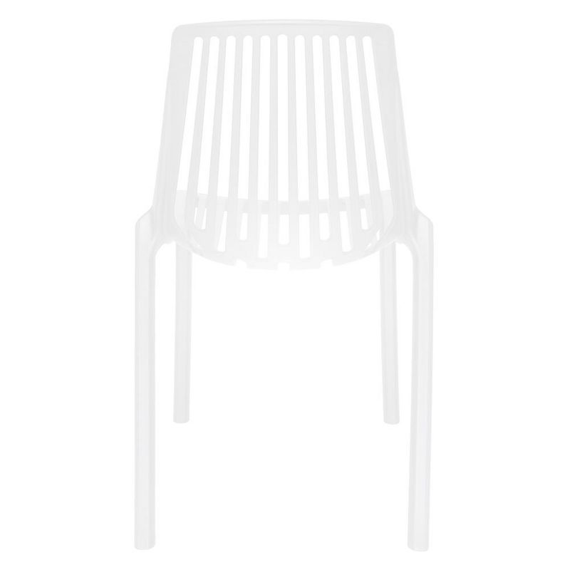LeisureMod Acken Plastic Stackable Dining Chair Set of 4, 4 of 7