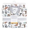 Hudson Baby Infant Boy Premium Quilted Long Sleeve Sleeping Bag and Wearable Blanket, Zoo Animals - 2 of 3