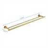 OUTSUPPLY Stainless Steel Towel Bar, Wall Mounted with Hidden Screws, Multi-Purpose Storage for Home & Laundry Room - 2 of 4