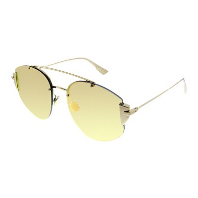 Dior Stronger J5G Womens Aviator Sunglasses Gold 58mm