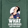 Women's - Disney Princess - Snow White Nap Lightweight French Terry Wide Neck Long Sleeve Shirt - 2 of 4