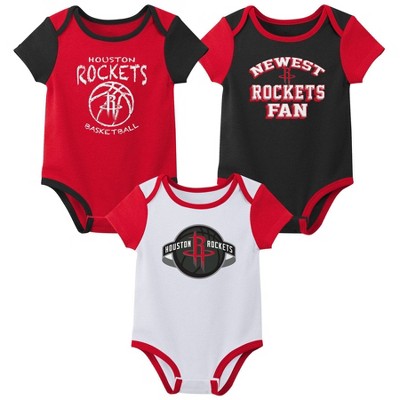 Image of NBA Houston Rockets Infant Boys' 3pk Bodysuit Set - 0-3M