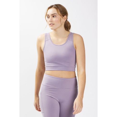TomboyX Sports Bra, High Impact Full Support, Wirefree Athletic Top,Womens  Plus Size Inclusive Bras, (XS-6X) Lavender X Small