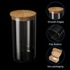 Unique Bargains Kitchen Food Storage Glass Jar with Airtight Bamboo Lid - 4 of 4