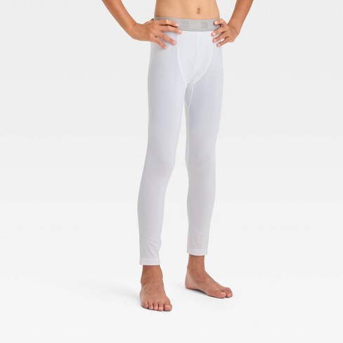 Boys' Fitted Performance Tights - All In Motion™ White L : Target
