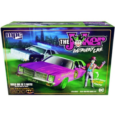 Skill 2 Model Kit 1977 Dodge Monaco with Joker Resin Figurine "Batman" 3-in-1 Kit 1/25 Scale Model by MPC