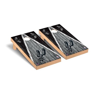 NBA San Antonio Spurs Premium Cornhole Board Triangle Weathered Version
