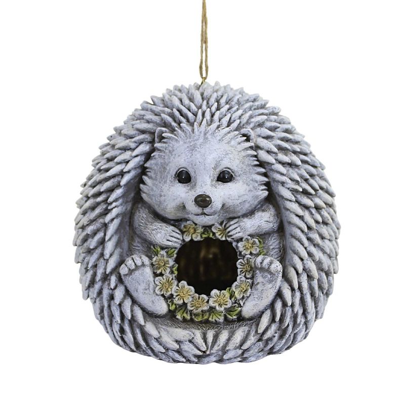 Home & Garden 7.0" Hedgehog Birdhouse Yard Deocr Nest Roman, Inc  -  Bird And Insect Houses, 1 of 4