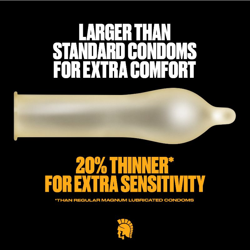 Trojan Magnum Bareskin Large Size Lubricated Latex Condoms - 10ct, 4 of 12