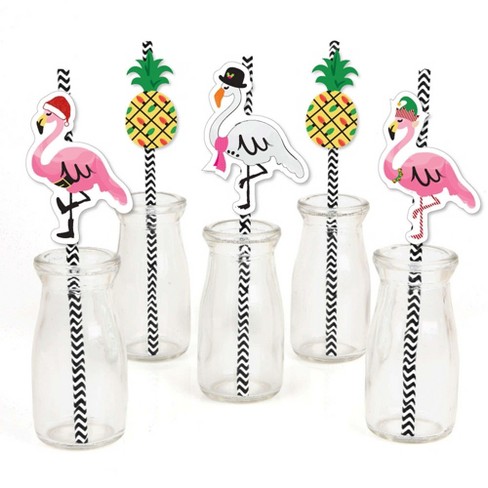 Big Dot Of Happiness Flamingle Bells - Paper Straw Decor