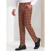 Lars Amadeus Men's Plaid Regular Fit Formal Business Dress Pants - 2 of 4