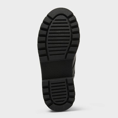 Kids' Blaze Lug Sole Ankle Boots - art class™ Black