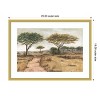 Amanti Art Savanna Plain I by Michael Willett Wood Framed Wall Art Print - 4 of 4