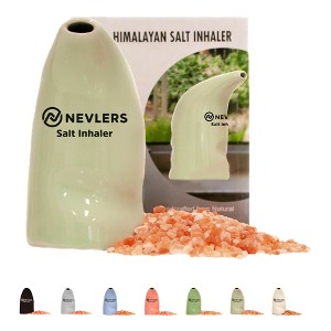 Nevlers Ceramic Salt Inhaler with 6 Oz of Natural Himalayan Pink Salt - 1 of 4