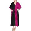 LA LEELA Women's House Daily Routine Evening Wear Vacation Casual Dailywear Holiday Loungewear Relaxed Fit Caftan Maxi Night Shirts 3X-4X Black, Solid - 3 of 4