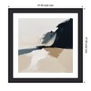 Kate and Laurel Framed Art Coastal Sand Modern Abstract Landscape II by The Creative Bunch Studio, 27x27, Oliver Black Narrow - 2 of 4
