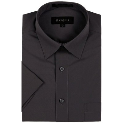 Marquis Men's Short Sleeve Regular Fit Dress shirt - S To 4XL