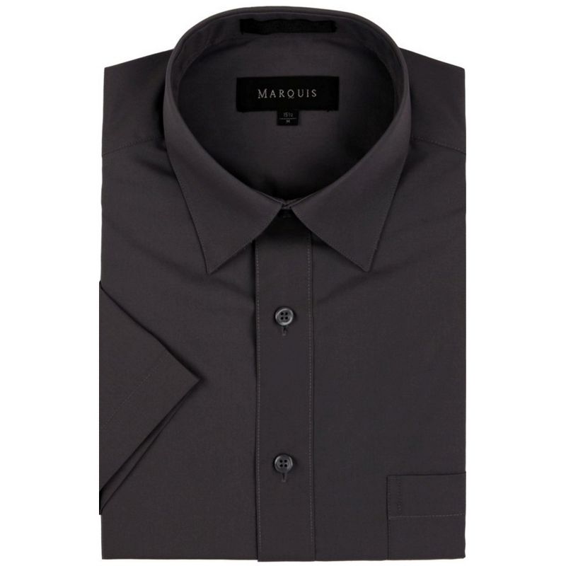 Marquis Men's Short Sleeve Regular Fit Dress shirt - S To 4XL, 1 of 4
