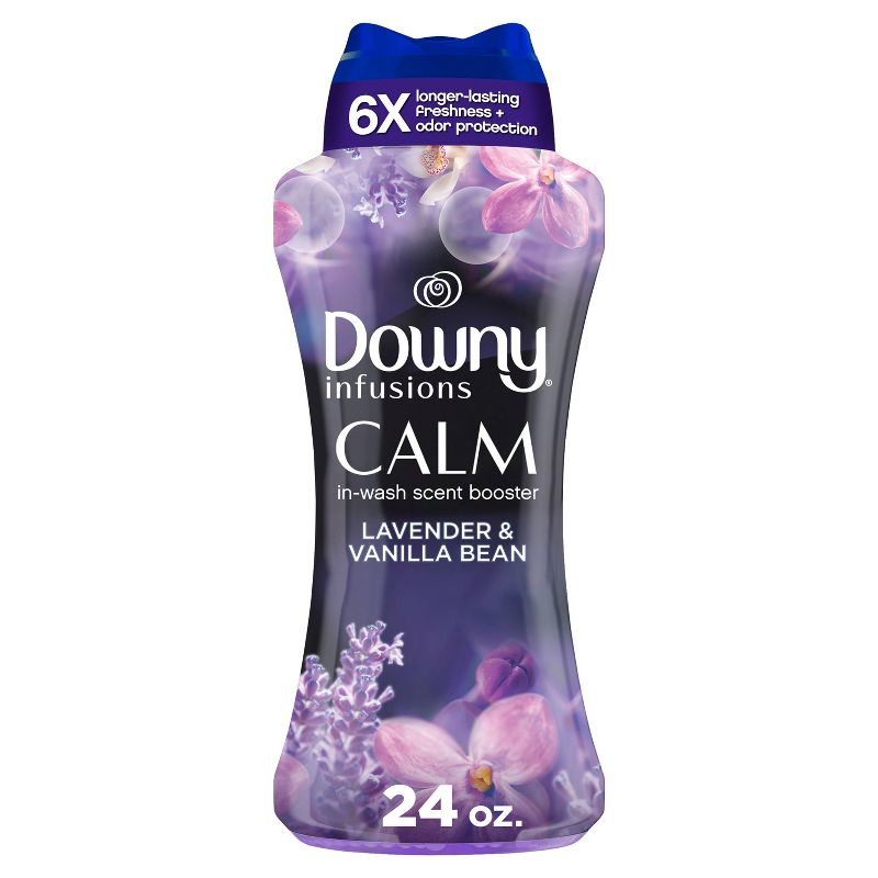 Downy Infusions Calm Lavender & Vanilla Bean Scent In-Wash Booster Beads, 1 of 11