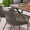 7 Pieces Patio Dining Set, All-Weather Outdoor Furniture Set with Dining Table and Chairs - 2 of 4