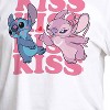 Women's - Lilo and Stitch - Kiss Cropped Graphic T-Shirt - 2 of 4