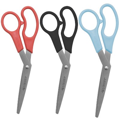 Westcott Kleenearth Recycled Scissors 8 Long Black 2/pack 15179 : Target