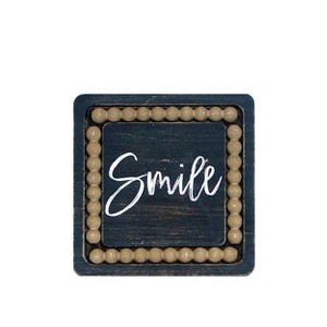 VIP Wood 8 in. Black Smile Sign - 1 of 4
