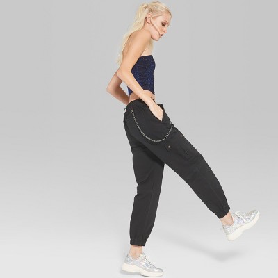 Women's High-Rise Track Pants - Wild Fable Blue SM