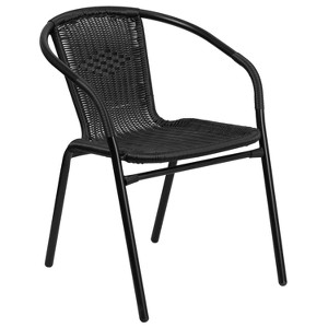 Riverstone Furniture Collection Rattan Stack Chair Black