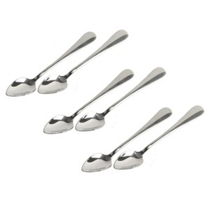 Chef Craft 2pc Serrated Edge Stainless Steel Grapefruit Spoons Set - 1 of 4