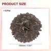 Unique Bargains Birthday Bachelorette Wedding Party Paper Pom Poms Flower Ball Kit 12 Pcs - 2 of 4