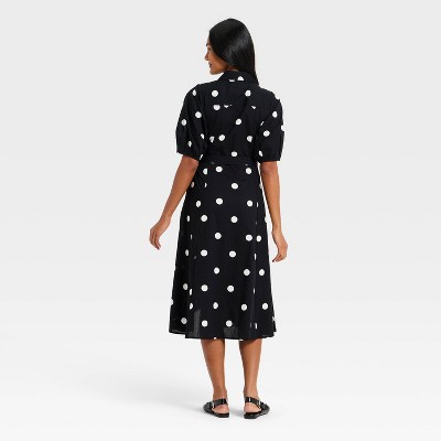 Women's Midi Button-Down Shirtdress - A New Day