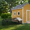 Acekool Large Walk-in Metal Chicken Coop for 10 Chickens, Reinforced Mesh Run, Waterproof & UV Cover, Secure Lock, Outdoor Poultry Pen - 3 of 4