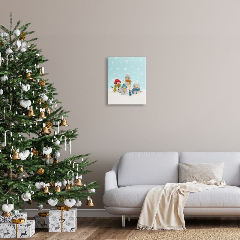 Stupell Industries Winter Snowmen Christmas Tree Canvas Wall Art, 3 of 6