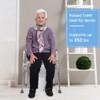 Raised Toilet Seat for 350LB, Adjustable Height Bathroom Assist Frame for Elderly, Standalone Commode for Handicapped and Disabled with Padded Seat - 4 of 4