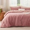 Reversible Comforter Set – Imitation Prewashed Fabric, All-Season Down Alternative - 2 of 4